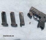 Sig P250, 9 mm, Sub-Compact, $425, Optional: Lazer, 3 Mags.